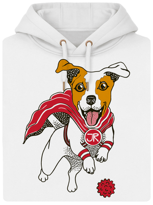 Jack Russell unisex mikina premium Snowwhite