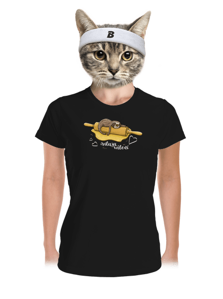 Miluju válení dámské sportovní tričko Black