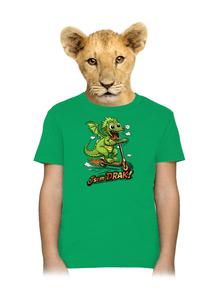Jsem drak dětské tričko Kelly Green