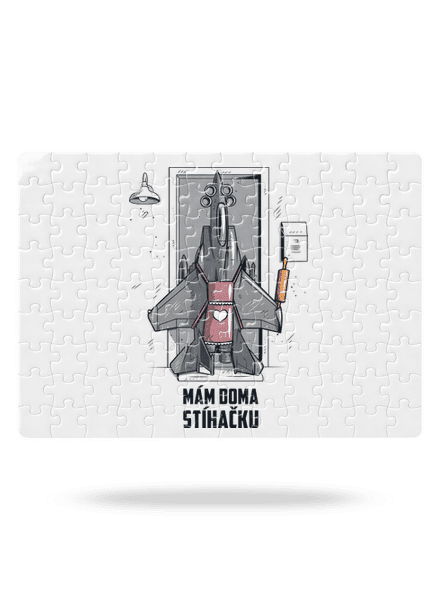 Stíhačka puzzle White