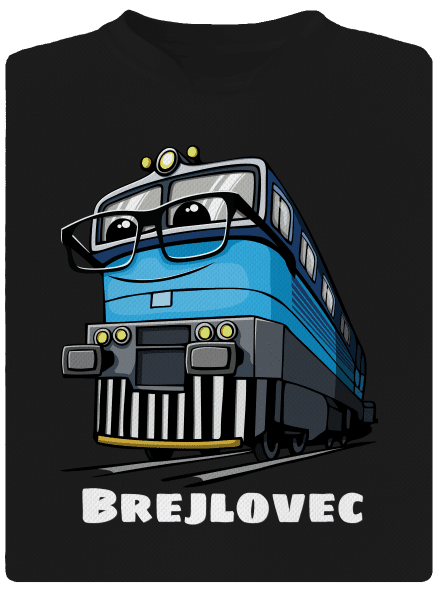 Brejlovec dětské sportovní tričko Black