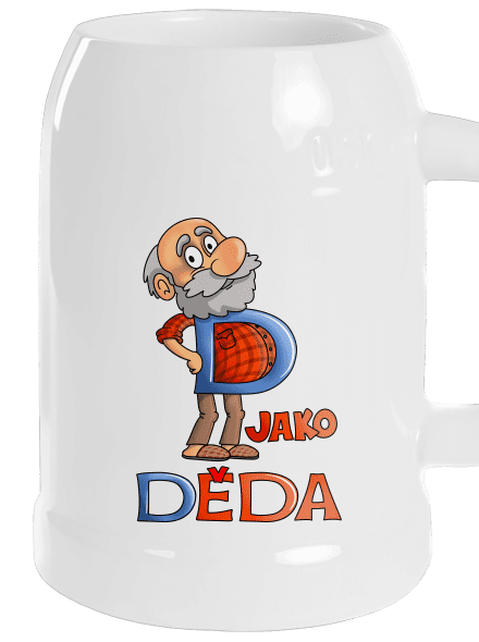 D jako děda půllitr White