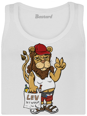 Lvíček dámské tílko klasické White