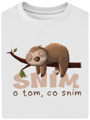Sním o tom, co sním unisex tričko oversized White