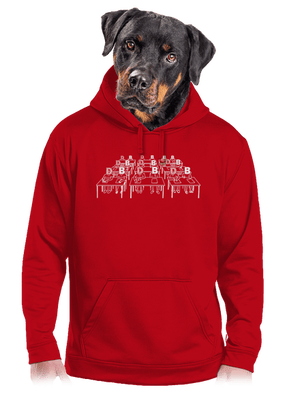 Cimrman: Debil, blbeček pánská mikina klokanka Red