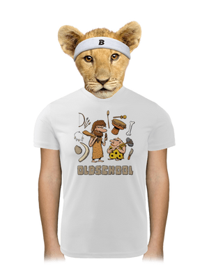 Oldschool dětské sportovní tričko White