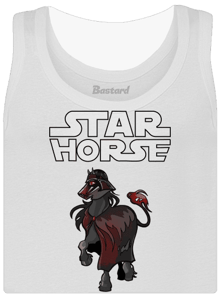 Star horse dámské tílko klasické White