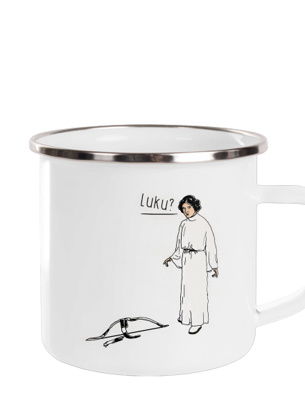 Luke a Leia plecháček White