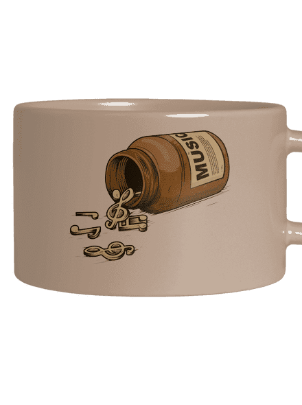 Music Pills hrnek makronka Brown Macaron