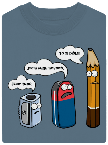 To si pište unisex mikina bez kapuce Nordic Blue