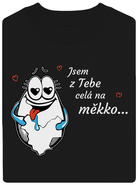 Vejce unisex mikina bez kapuce Black