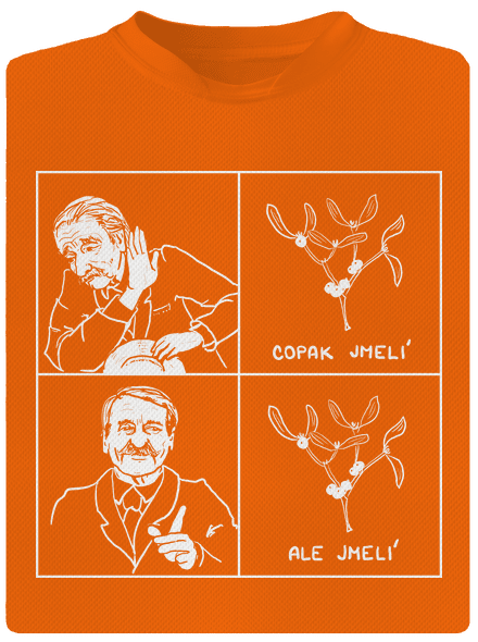 Cimrman: Copak jmelí pánské sportovní tričko Neon Orange