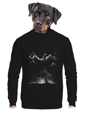 unisex mikina bez kapuce