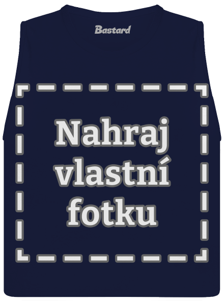 Vlastní potisk dámské tílko volné Navy