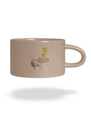 Vesmírný přechod hrnek makronka Brown Macaron