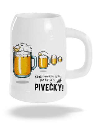 Pivečka půllitr White