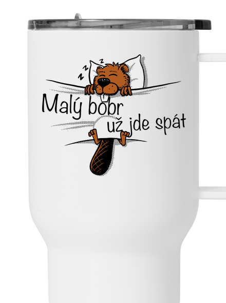 Malý bobr termohrnek White