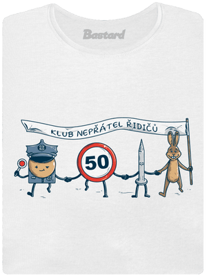 Nepřátelé řidičů dámské tričko White