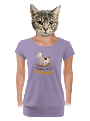 dámské tričko s lemem