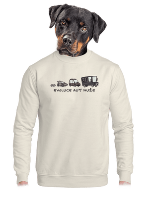 unisex mikina bez kapuce