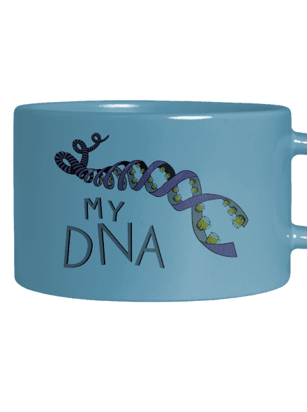 My DNA hrnek makronka Blue Macaron