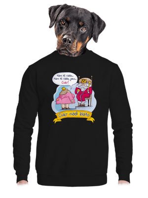 unisex mikina bez kapuce
