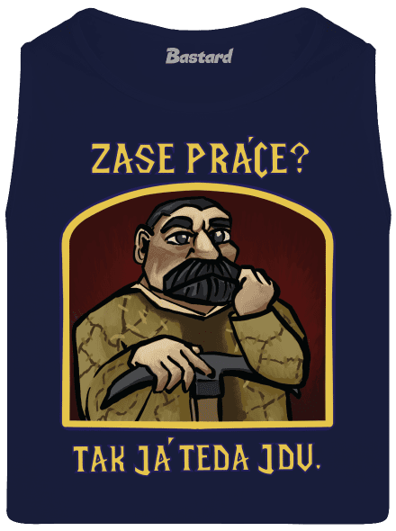 Zase práce? pánské tílko French Navy