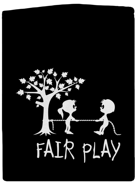 Fair play pánská mikina na zip Black