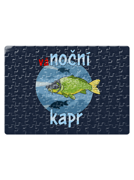 Vánoční kapr puzzle White
