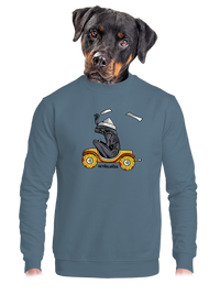 unisex mikina bez kapuce