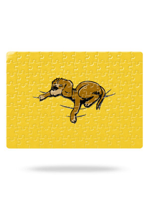 Spící pes puzzle White