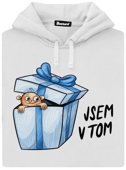 Jsem v tom dámská mikina klokanka White