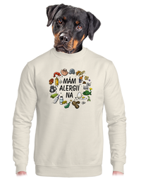 unisex mikina bez kapuce