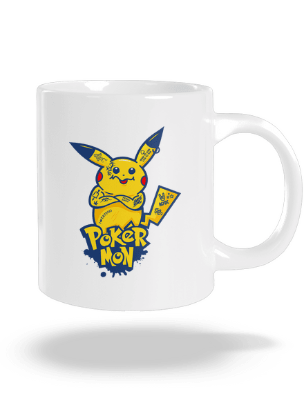 Pokérmon velký hrnek White
