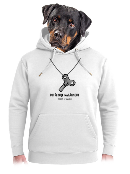 Potřebuji natáhnout unisex mikina premium Snowwhite