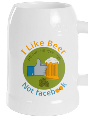 I like beer půllitr White