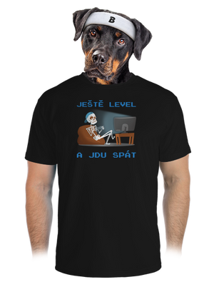 Ještě level pánské sportovní tričko Black