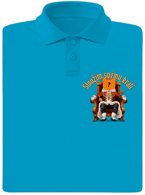 Sloužím svému králi pánská polokošile Blue Atol