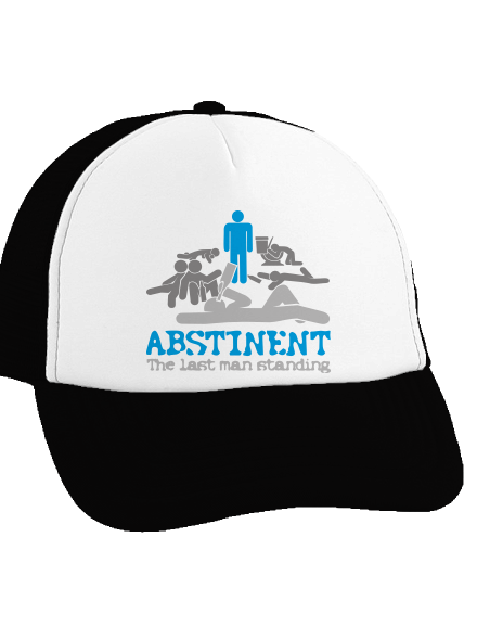 Abstinent kšiltovka truckerka Black cap