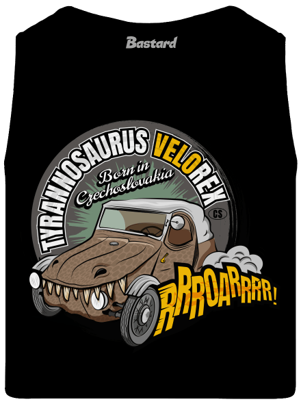 Tyrannosaurus Velorex pánské tílko Black