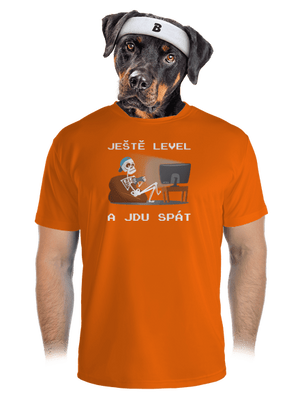 Ještě level pánské sportovní tričko Neon Orange