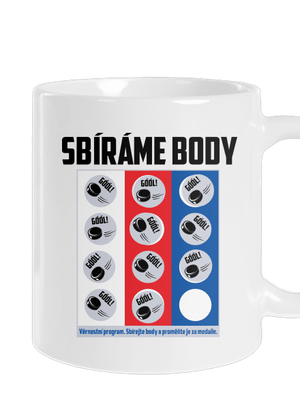Sbíráme body - hokej klasický hrnek White