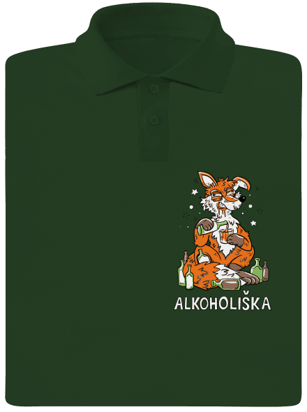 Alkoholiška pánská polokošile Bottle Green Mal