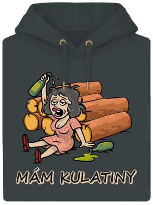 Mám kulatiny unisex mikina premium Charcoal