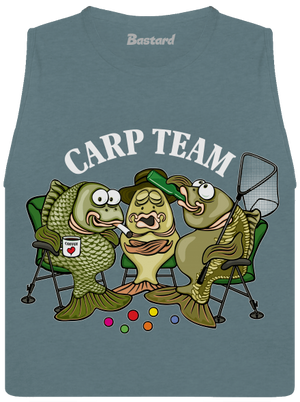 Carp Team dámské tílko volné Heather Deep Teal