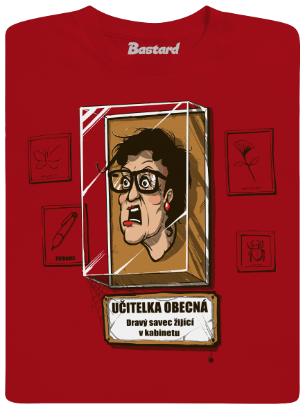 Učitelka obecná pánské tričko Red