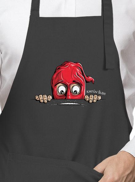 Katův šleh zástěra Dark Grey