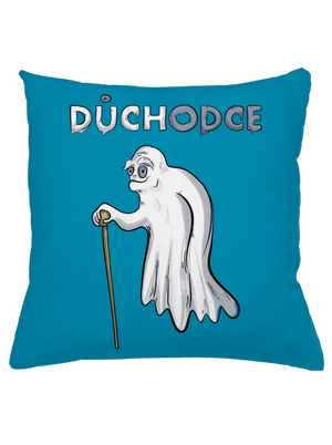 Duch důchodce polštář Blue Turquoise