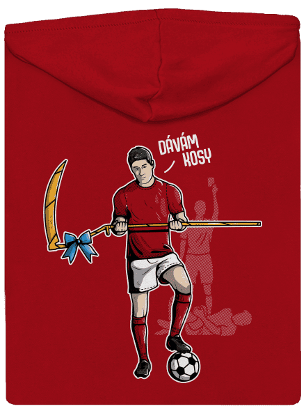 Dávám kosy pánská mikina na zip Red