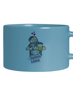 Osudová láska hrnek makronka Blue Macaron